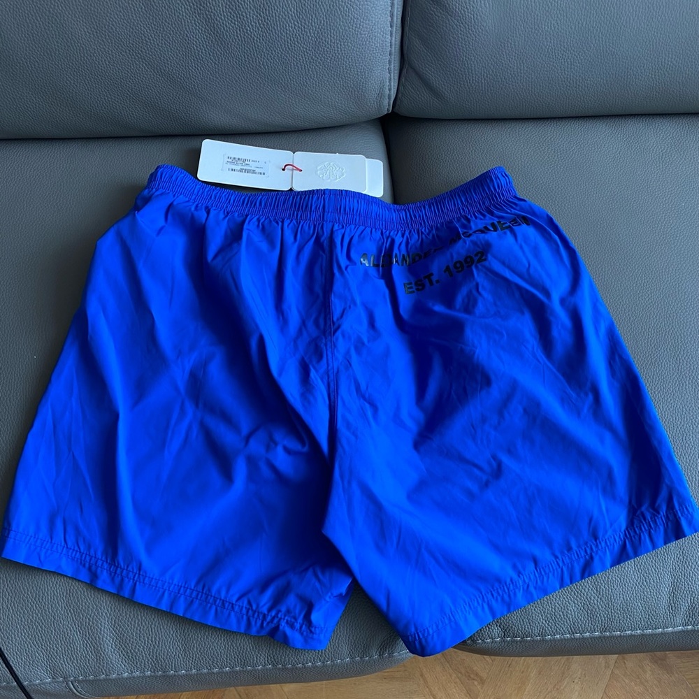 NWT Auth. Alexander MCQUEEN Graffiti Logo Swim Trunks Sz L ITALY - Picture 8 of 15